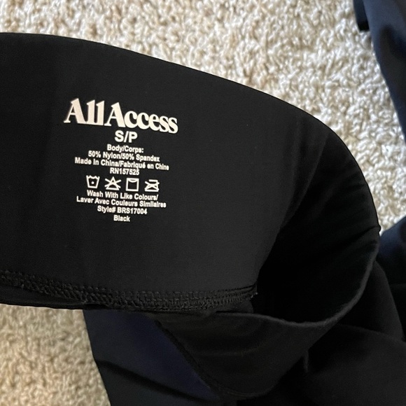 All Access Center stage leggings black petite small activewear athletic apparel - Picture 6 of 8